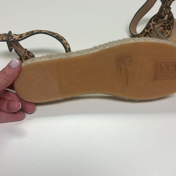 Soludus Sandles cheetah print NWOT 9.5 espadrilles - Picture 3 of 6